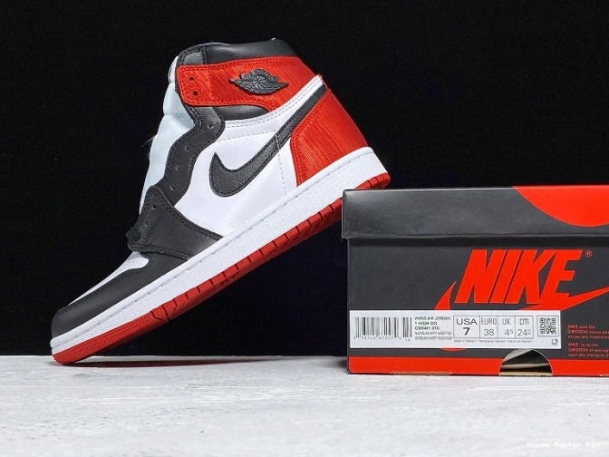 1 Black Jordan CD0461-016 Satin Toe High Retro Air 0728